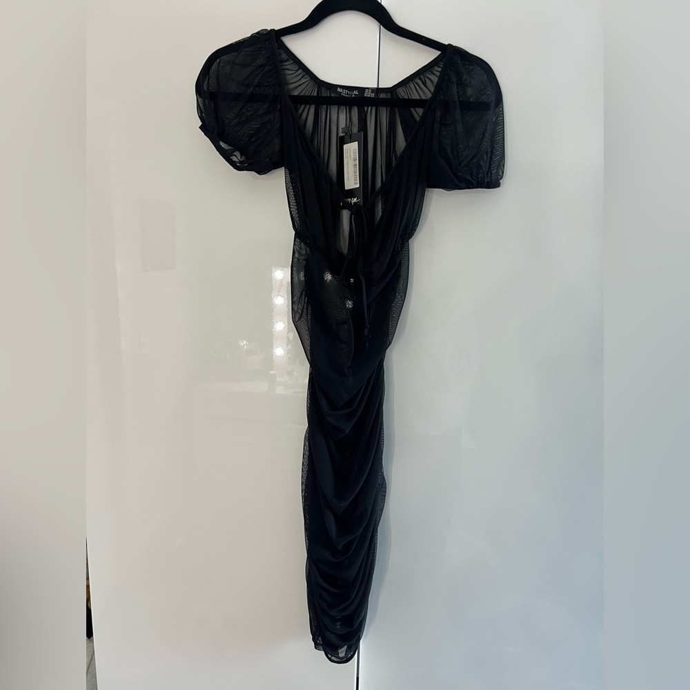 Nasty Gal Gather Your Things Mesh Dress size 12